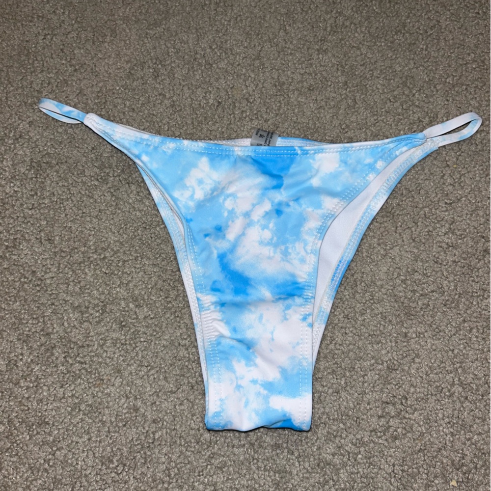 ty dye bikini bottom blue